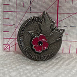 Year of the Veteran 2005 Poppy Maple Leaf  Lapel Pin