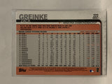 #222 Zack Greinke Arizona Diamondbacks 2019 Topps Series One Baseball Card
