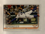 #323 George Springer Houston Astros 2019 Topps Series One Baseball Card