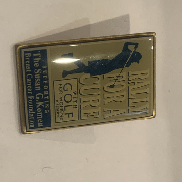 Rally For a Cure Golf For Women Susan G Konen Lapel Hat Pin AL