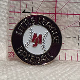 MJ Little League Baseball  Lapel Pin