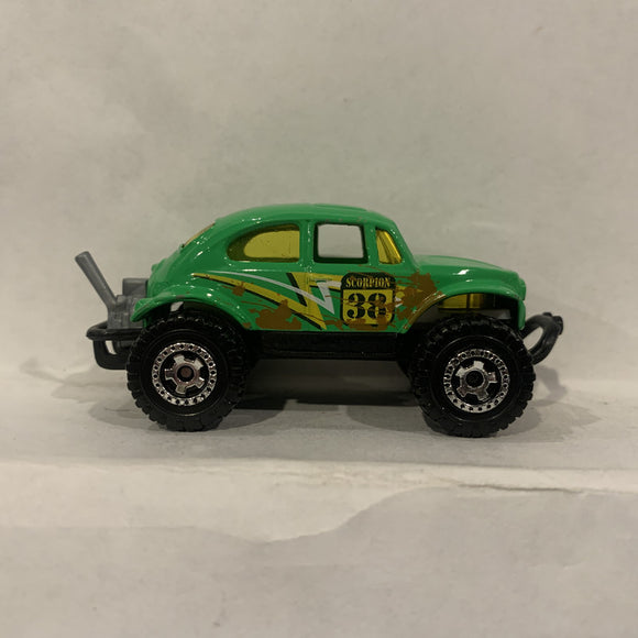 Green Volkswagon Beetle 4x4 ©2006 Matchbox Diecast Cars CC