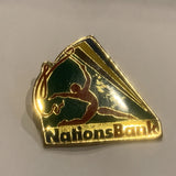 Nations Bank Ribbon Dancing Lapel Hat Pin AL