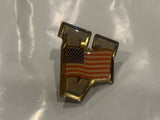 V USA American Flag Lapel Hat Pin
