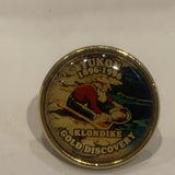 Yukon 1896 - 1996 Klondike Gold Discovery Lapel Hat Pin AL