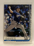 #122 Zach Davies Milwaukee Brewers 2019 Topps Series One Baseball Card