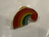 Rainbow Heart Lapel Hat Pin