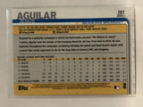 #287 Jesus Aguilar Milwaukee Brewers 2019 Topps Series One Baseball Card
