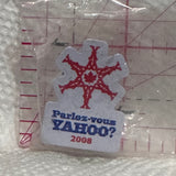 Parlez-Vous Yahoo 2008 Snowflake  Lapel Pin