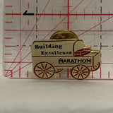 Building Excellence Marathon Chuck Wagon Lapel Hat Pin