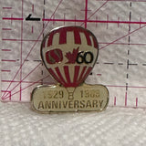 Safeway 60 Anniversary 1929 1989 Hot Air Balloon  Lapel Pin