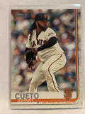 #154 Johnny Cueto San Francisco Giants 2019 Topps Series One Baseball Card