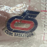 Curl Saskatchewan Logo  Lapel Pin