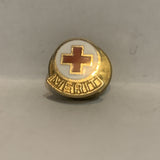Merit Red Cross Lapel Hat Pin