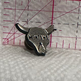 Montana Cattle Skull  Lapel Pin