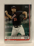 #6 Max Scherzer League Leaders Washington Nationals 2019 Topps Series One Baseball Card