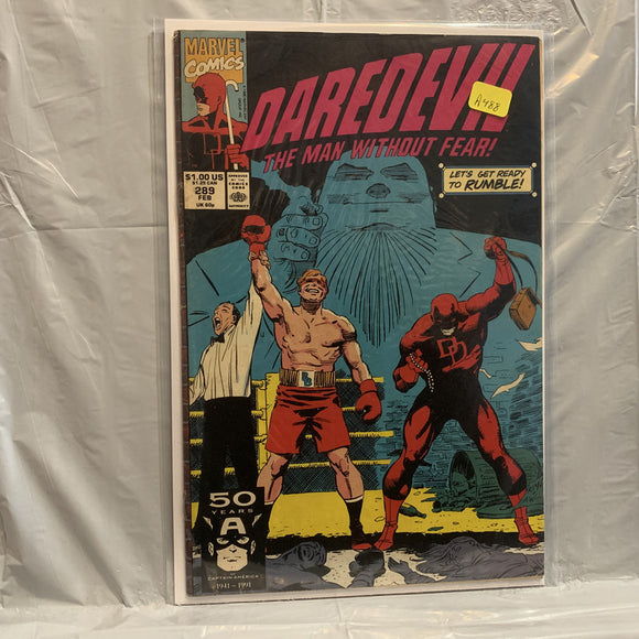 #289 Daredevil The Man Without Fear Ready To Rumble Marvel Comics AY 8166