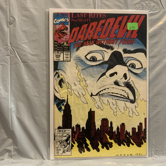 #299 Daredevil The Man Without Fear Last rites Part 3 of 4 Marvel Comics AY 8168