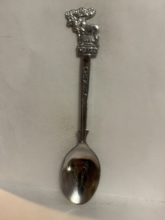 Fort St Johns BC Canada Moose Souvenir Spoon