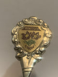 Swan River Manitoba Crocus Flower Souvenir Spoon