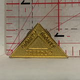 Dignity Rights Freedom Triangle Logo Lapel Hat Pin
