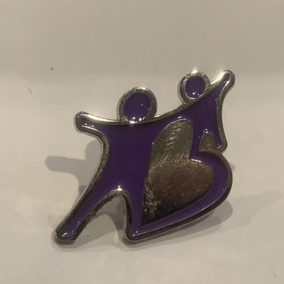 Parent Child Dancing Heart Logo Lapel Hat Pin AM