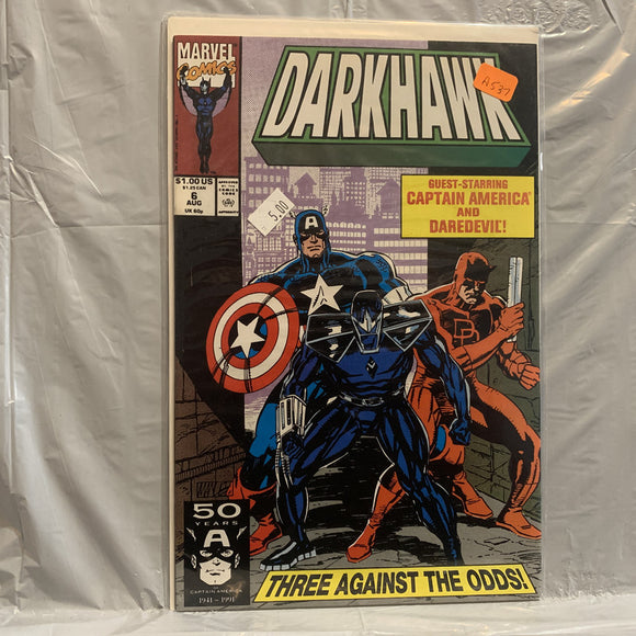 #6 Darkhawk Guest Starring Captain America and Daredevil Three Against The Odds Marvel Comics AY 8184