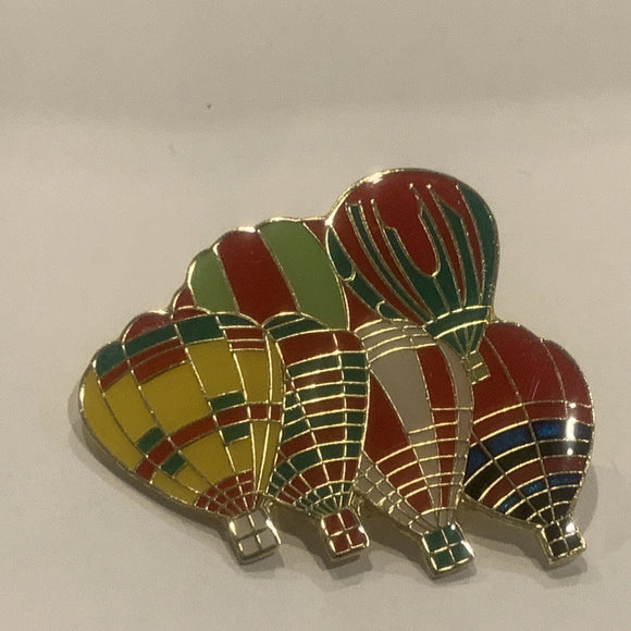 Hot Air Balloons Lapel Hat Pin AM