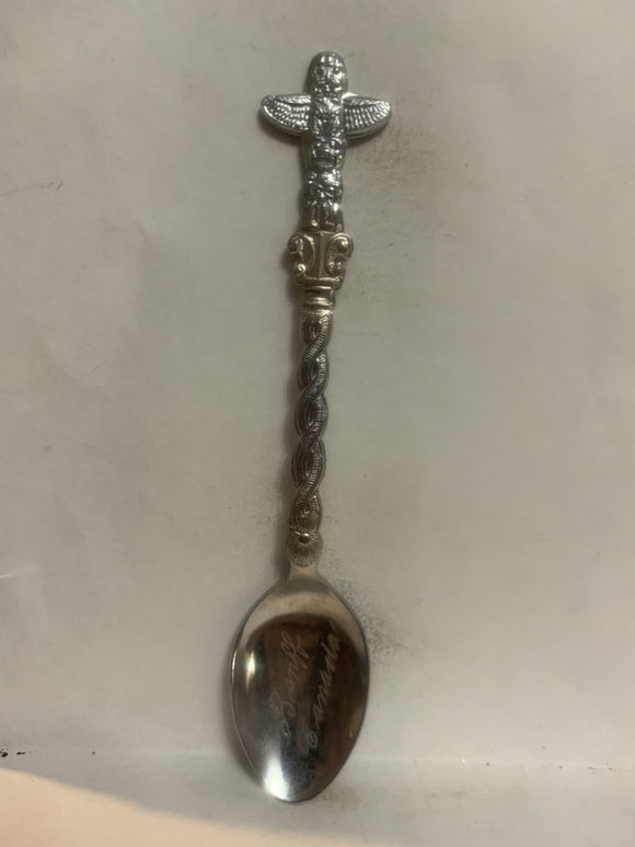Banff Canada Totem Pole Alberta Souvenir Spoon