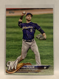 #180 Ryan Braun Milwaukee Brewers 2018 Topps Series One Baseball Card