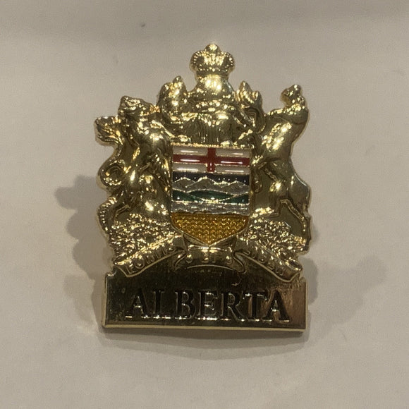 Alberta Coat of Arms Lapel Hat Pin AM