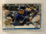 #300 Christian Yelich 150th Milwaukee Brewers 2019 Topps Series One Baseball Card