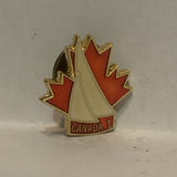 Canada I Sails Maple Leaf Lapel Hat Pin