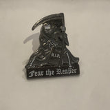 Fear The Reaper RIP Lapel Hat Pin AN