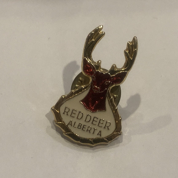 Red Deer Alberta Logo Lapel Hat Pin AN