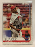 #303 Ranger Suarez Rookie Philadelphia Phillies 2019 Topps Series One Baseball Card