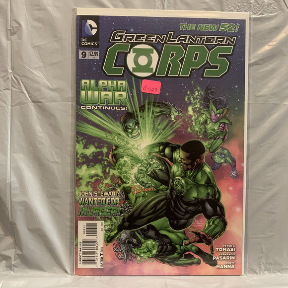 #9 Green Lantern Corps The New 52 Alpha War Continues DC Comics AZ 8239