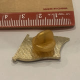 Eagle on a USA American Flag Lapel Hat Pin AN