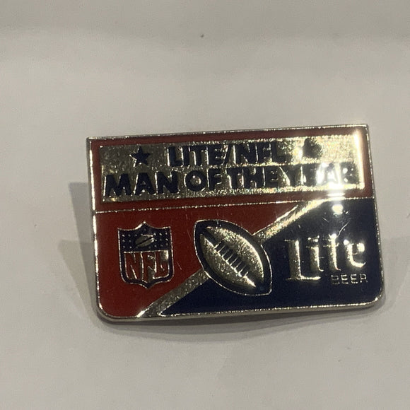 Lite NFL Man of the Year Football Lite Beer Lapel Hat Pin AN