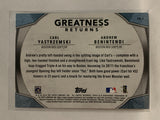 #GR-6 Carl Yastrzemski Andrew Benintendi Boston Red Sox 2019 Topps Series One Baseball Card