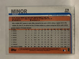 #278 Mike Minor Texas Rangers 2019 Topps Series One Baseball Card