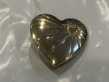 Shining Heart on a Heart Lapel Hat Pin
