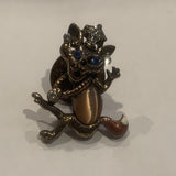 Dressed Up Fox Lapel Hat Pin AN