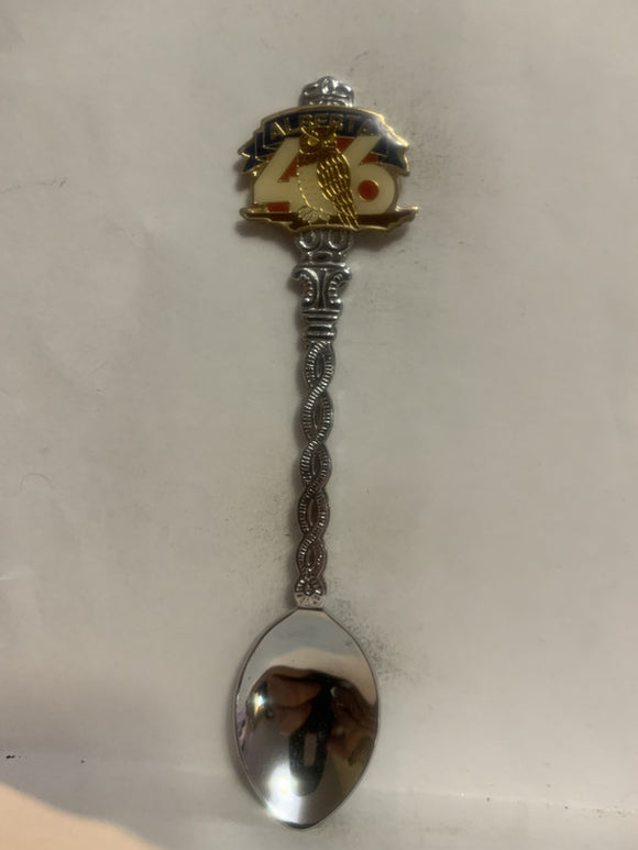 Alberta 46 Owl Souvenir Spoon