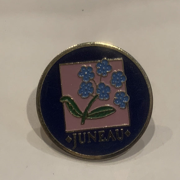 Jueau Alaska Flowers Lapel Hat Pin AO