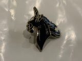 Black Unicorn Lapel Hat Pin