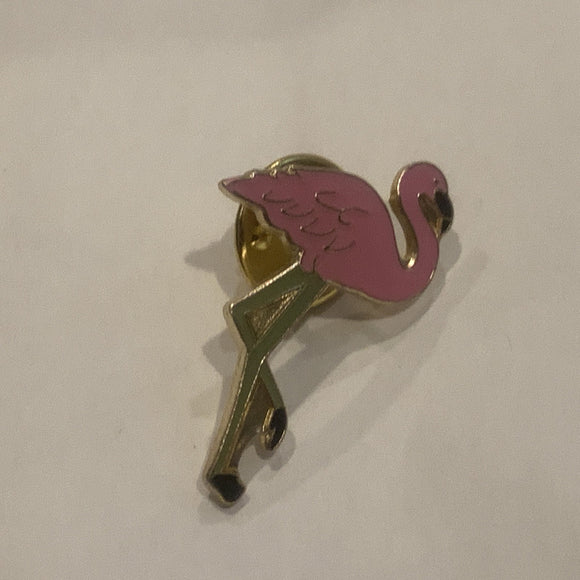 Pink Flamingo Bird Lapel Hat Pin AO