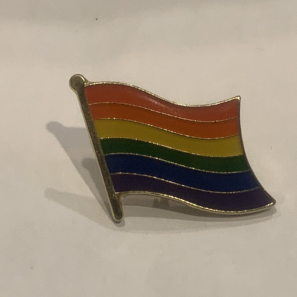 Rainbow Flag Lapel Hat Pin AO