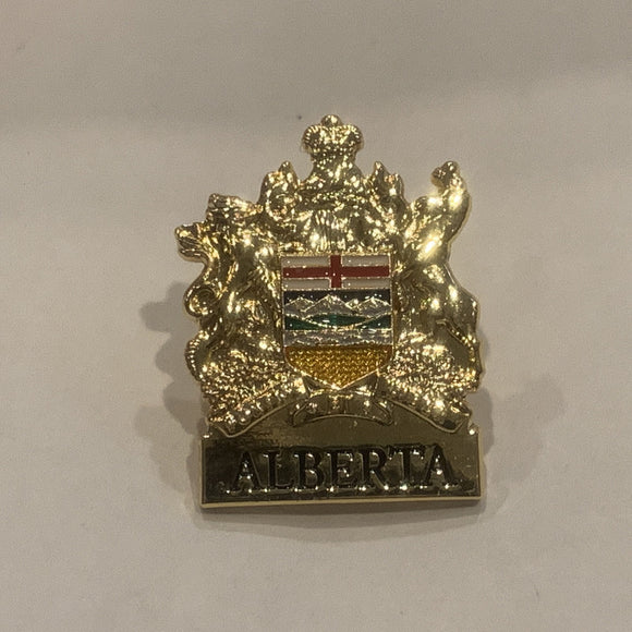 Alberta Coat of Arms Lapel Hat Pin AO