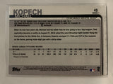 #49 Michael Kopech Rookie Chicago White Sox 2019 Topps Series One Baseball Card